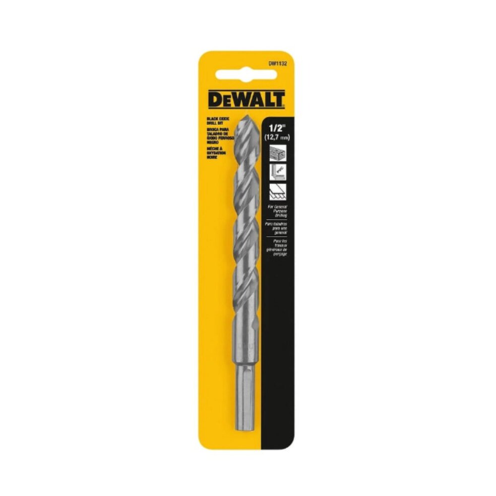 DeWalt DW1132 1/2 Blk Oxide Bit